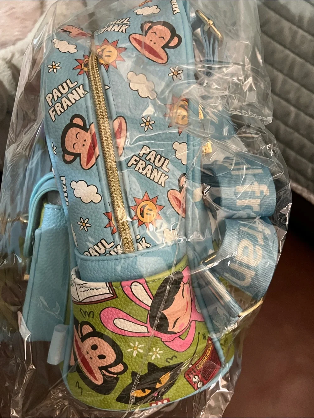 Paul Frank Sky Blue Kids Graphic Mini Backpack